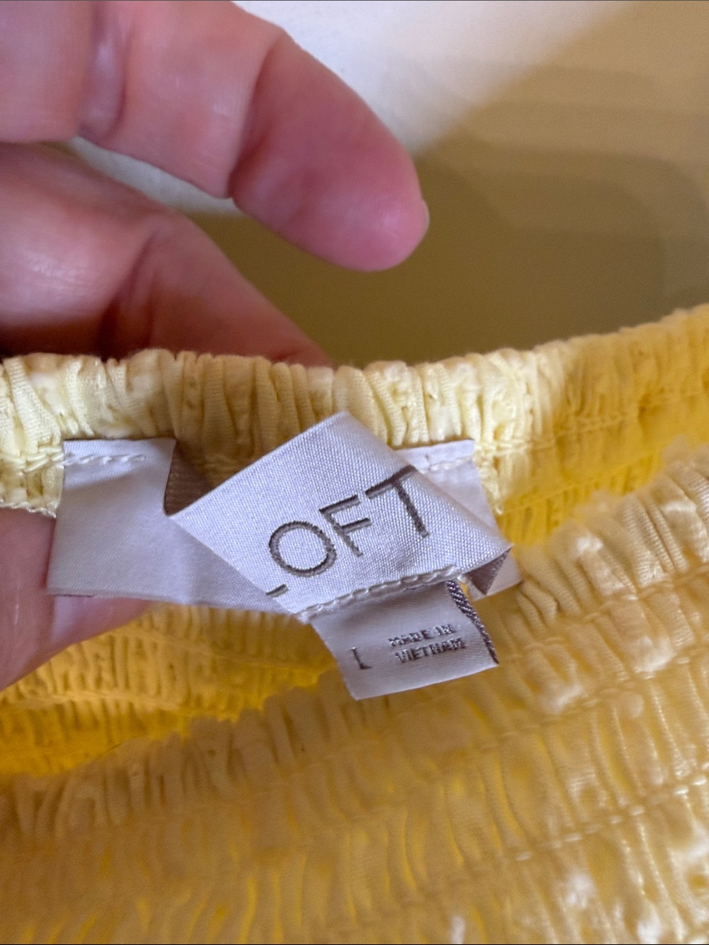 LOFT Light Yellow Ruffled Strap Sundress - Picture 3 of 5